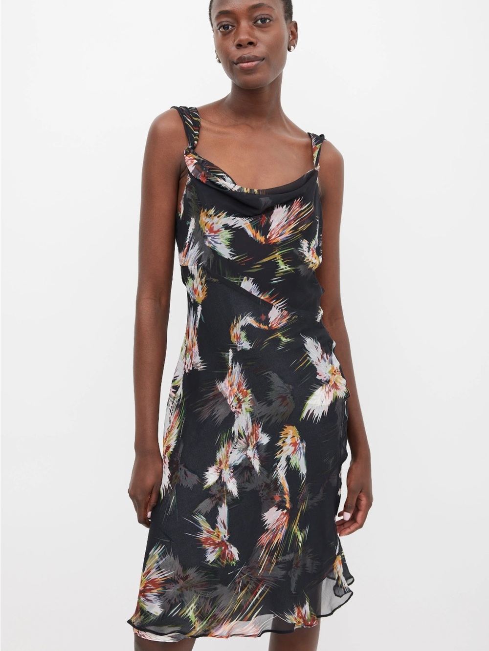 DVF - Diane von Furstenberg 100% Silk Multi Color Dress
